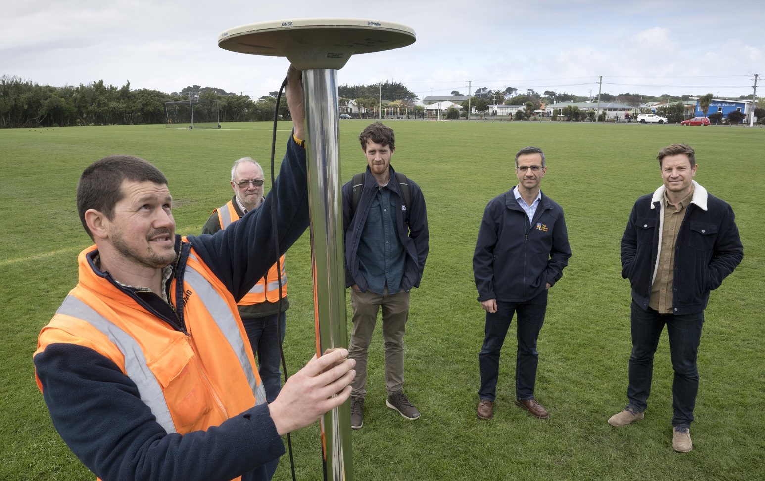 University of Otago School of Surveying senior technician Craig Tidey demonstrates one of five...