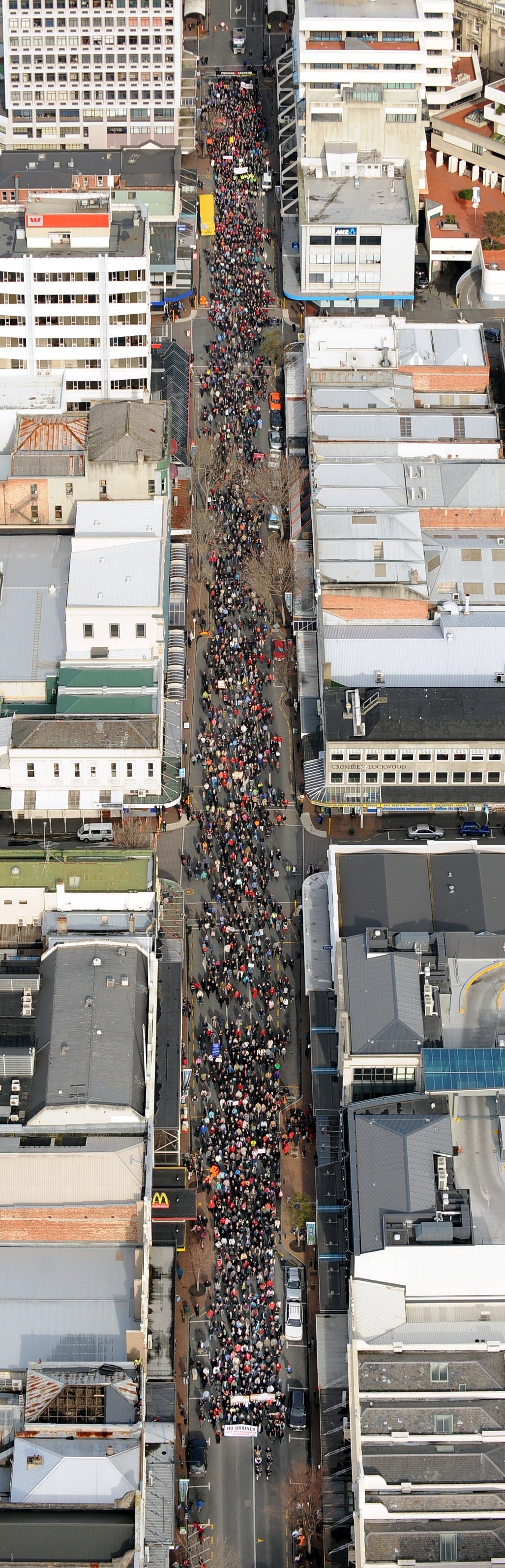 Citizens marched to save local neurosurgery services in 2010. PHOTO: STEPHEN JAQUIERY