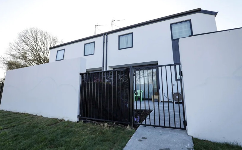 The social housing complex on Barrington St where a person has died. Photo: Nathan Mckinnon