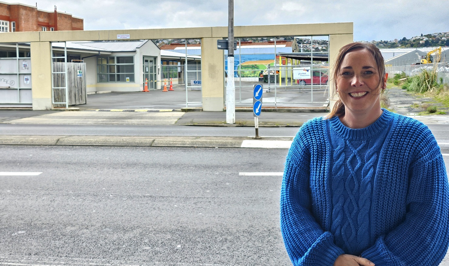 Nurse Candice Adam shows the property at 97 King Edward St where a new central hub for Whānau...