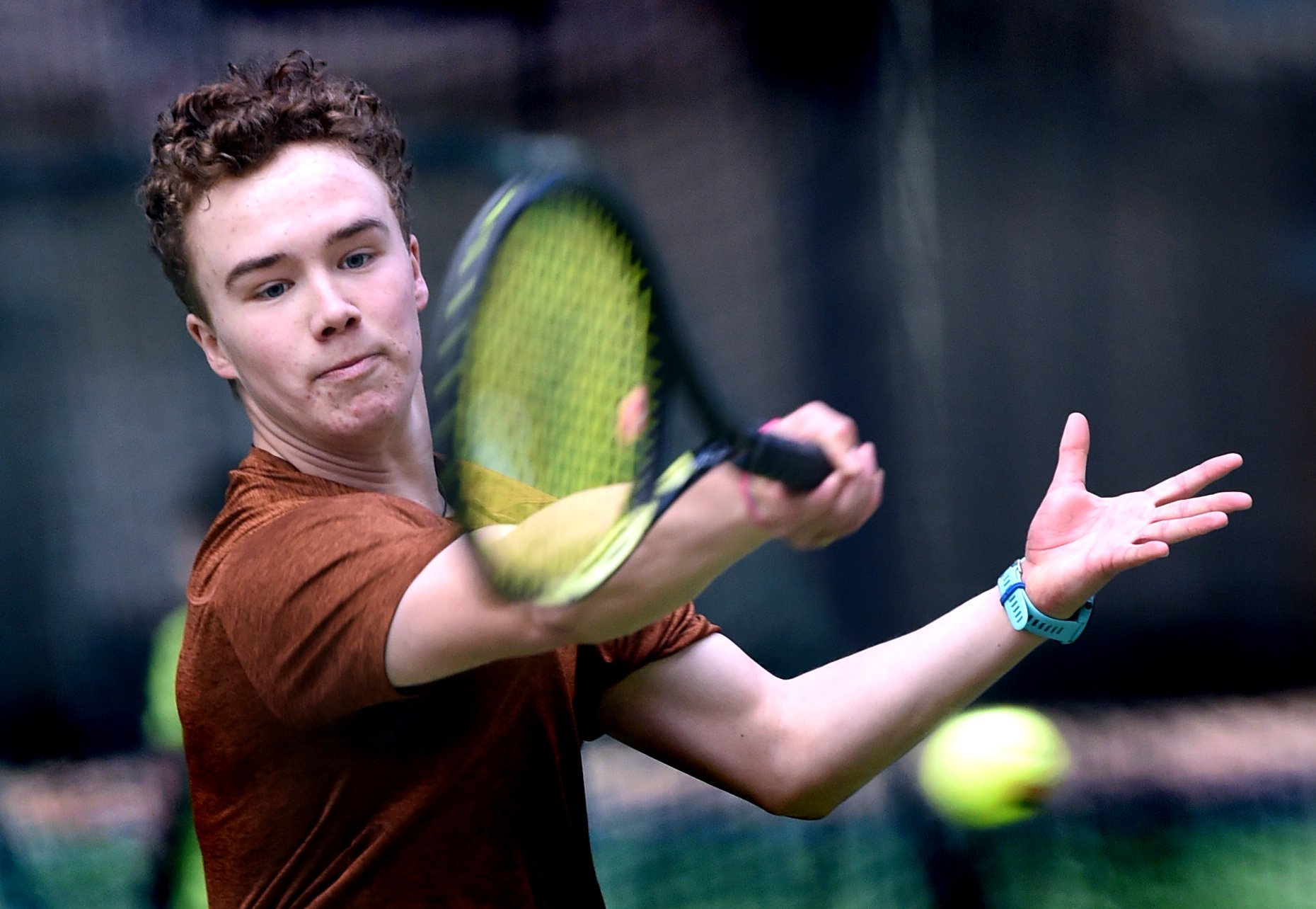 Balmacewen player Hugo Barsby in action at the Edgar Centre on Saturday.