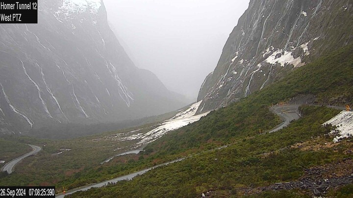 NZ Transport Agency Waka Kotahi said the avalanche risk was high around the Milford Road. Photo:...