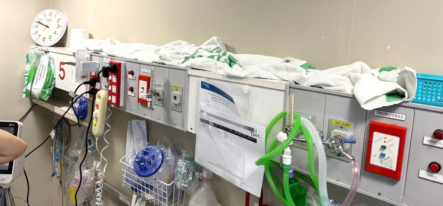 Last week’s rain event was only the latest example of Dunedin Hospital leaking. Photo: supplied