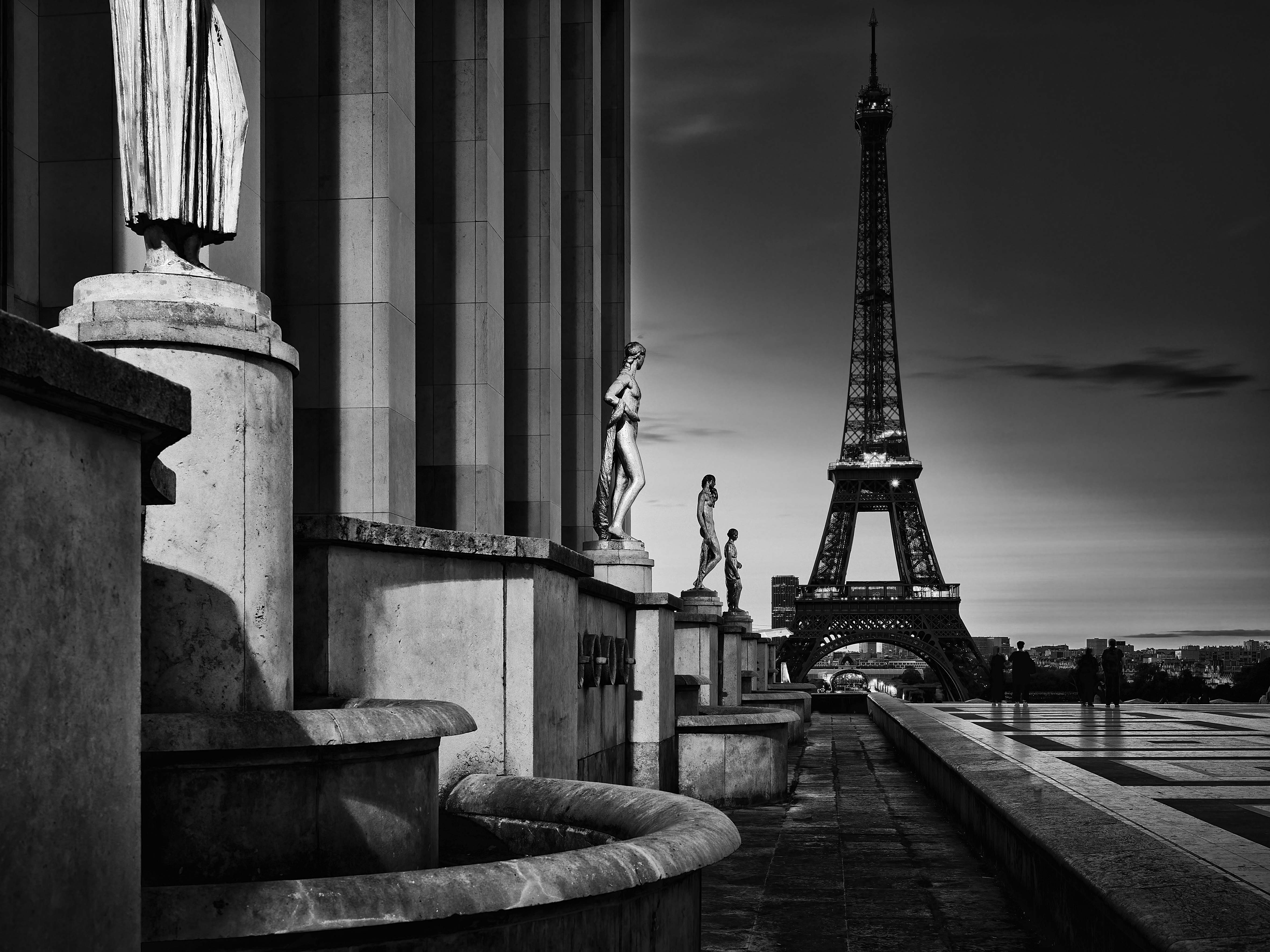 Ian Borthwick’s ‘Chaillot Morning 2’, shot in 2020, shows Paris’ deserted Chaillot area including...