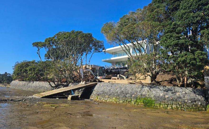 The couple's newly built house in Rawene Avenue. Photo: RNZ