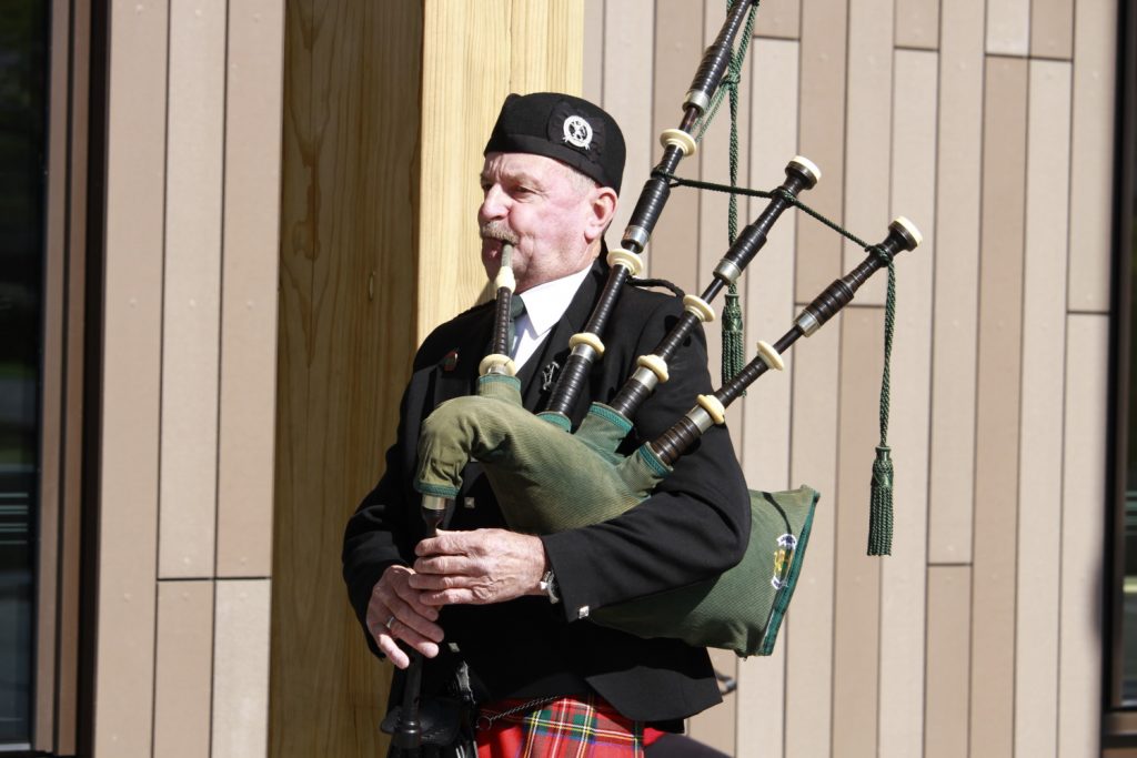 Bagpiper Colin Banks. PHOTO: SUSAN SANDYS