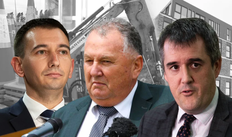 From left: Simeon Brown, Shane Jones and Chris Bishop. Image: RNZ 