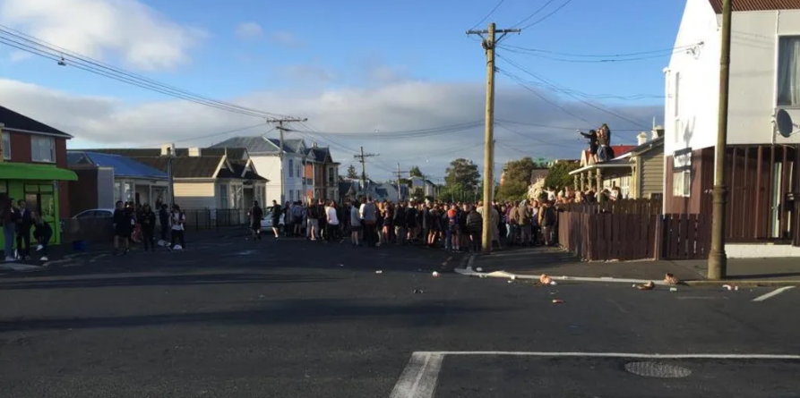 Dunedin's Castle St is well known for hosting huge street parties. Photo: Twitter / @doryrempsey ...