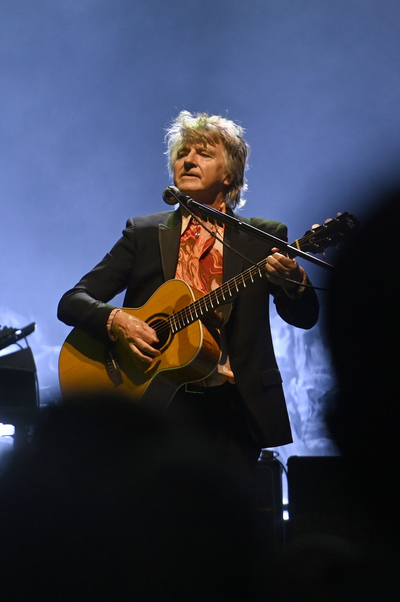 Finn performs at the Crowded House’s last appearance in Dunedin at the town hall in 2021. Photo:...