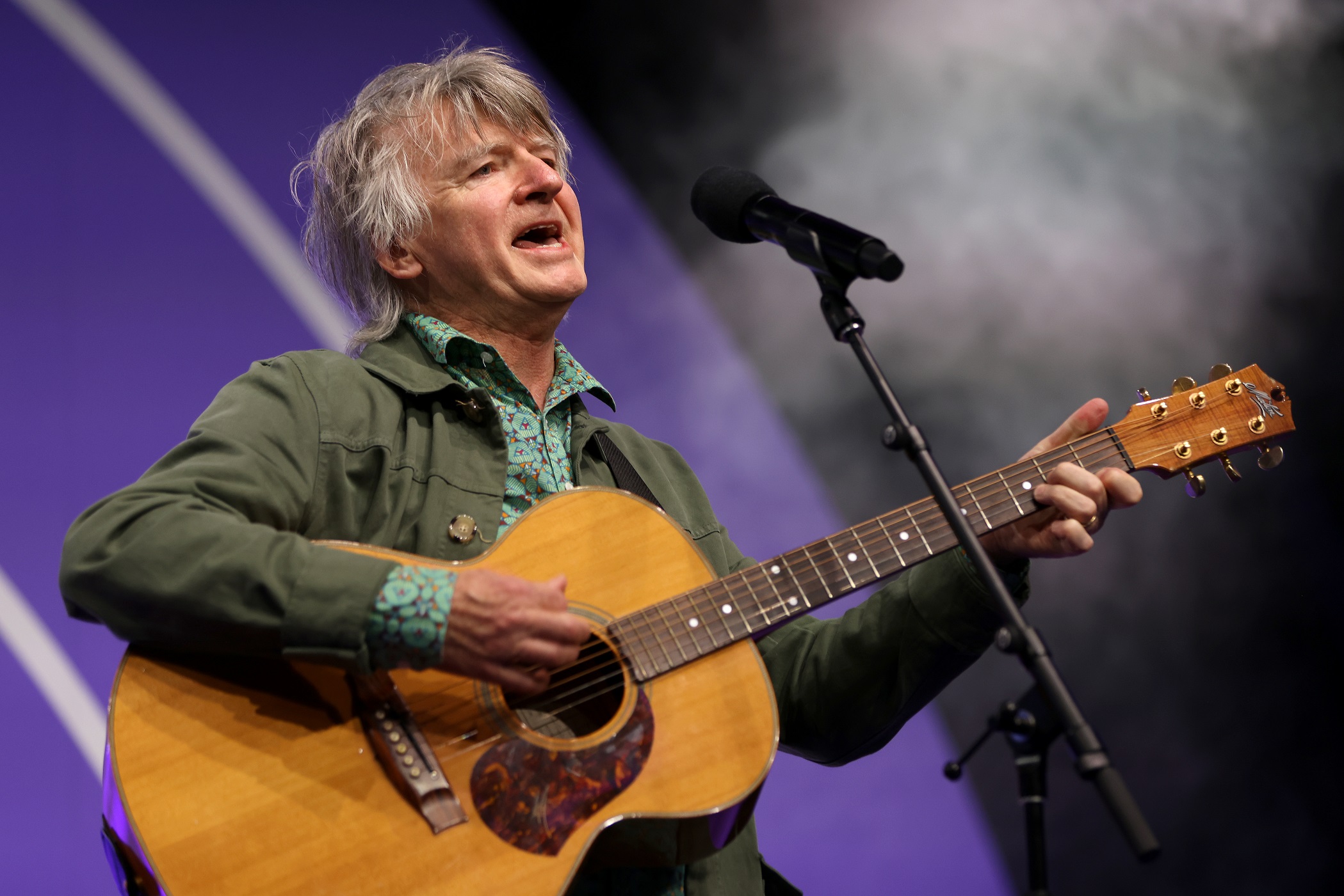 Neil Finn, of Crowded House, performs at Melbourne Park in March. Photo: Getty Images