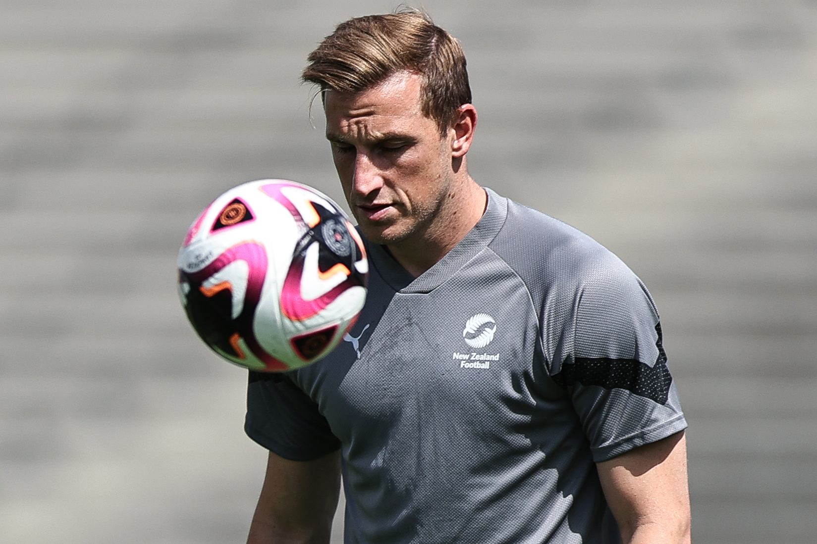 Chris Wood warms up during a training session. Photo: Getty Images 