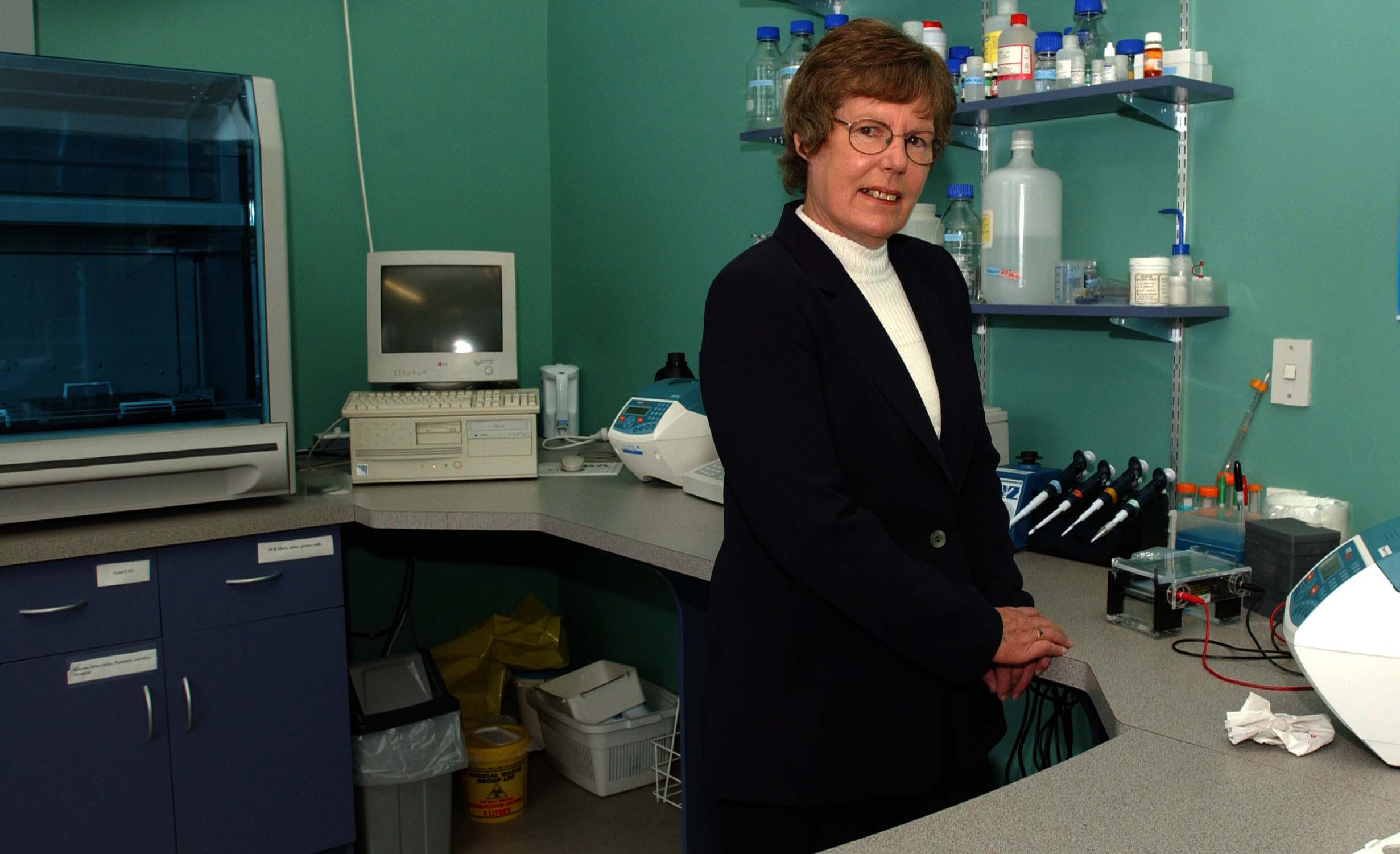 Diana Hill in her laboratory when she received a Queen’s Birthday honour for services to science...