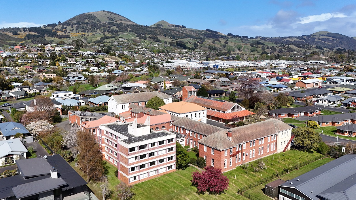 The massive Holy Cross complex, an abandoned Catholic seminary in Mosgiel, needs a plan for its...