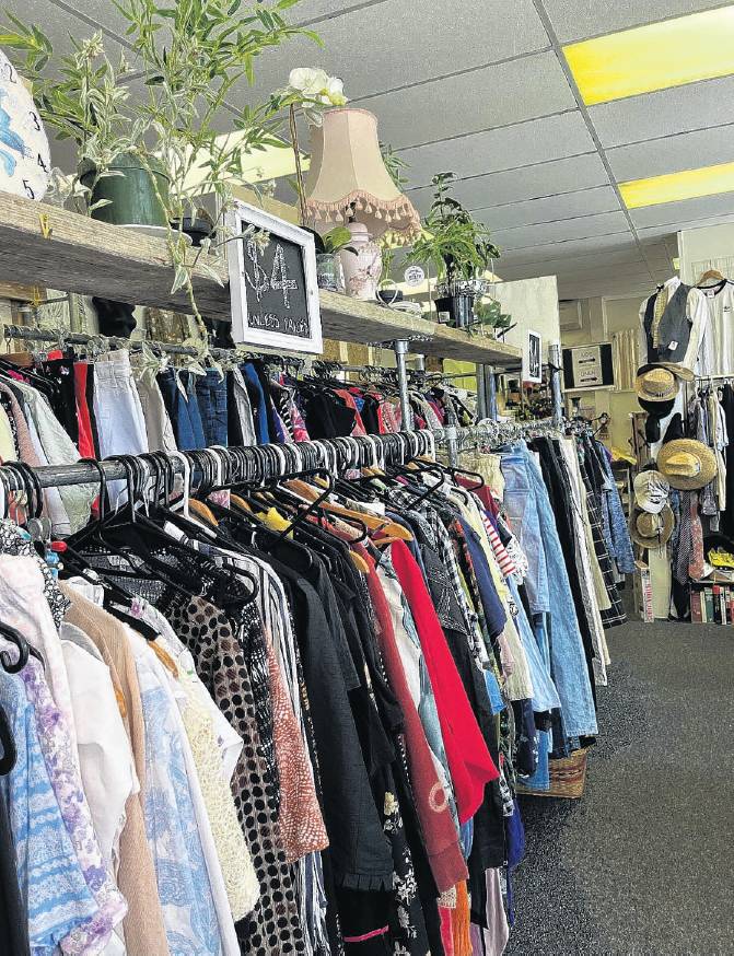 Secondhand clothing stores in North Canterbury are a popular place to find a bargain. PHOTO:...