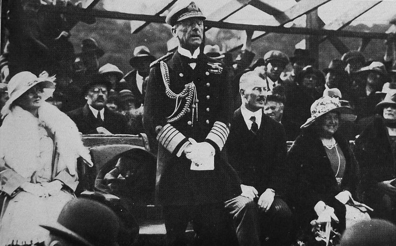 Governor-general Lord Jellicoe speaks at a ceremony at the New Zealand and South Seas Exhibition...