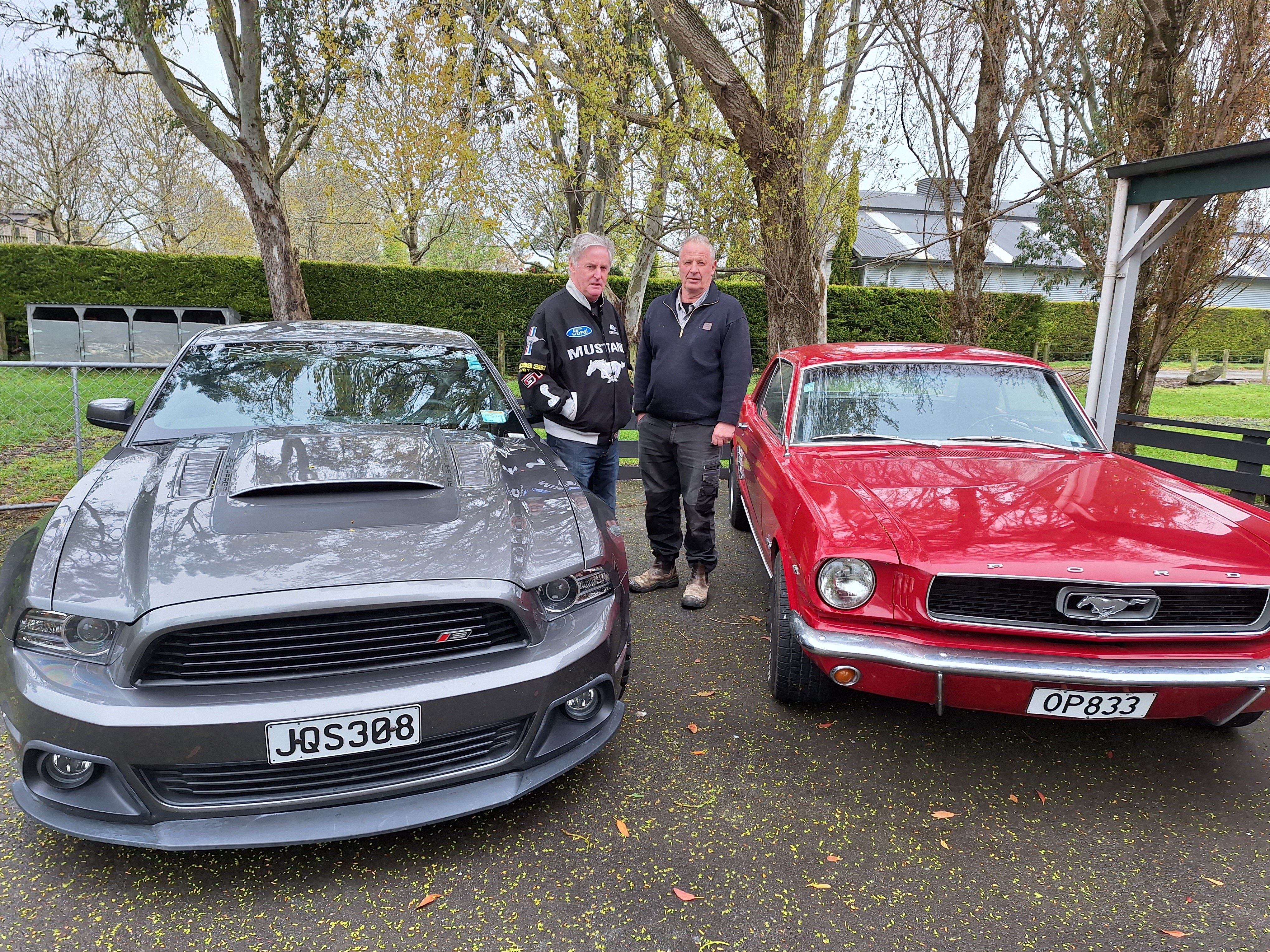 Tony Forde (left) and Southern Mustang Club president Mark Reidie are revving up to host the 45th...