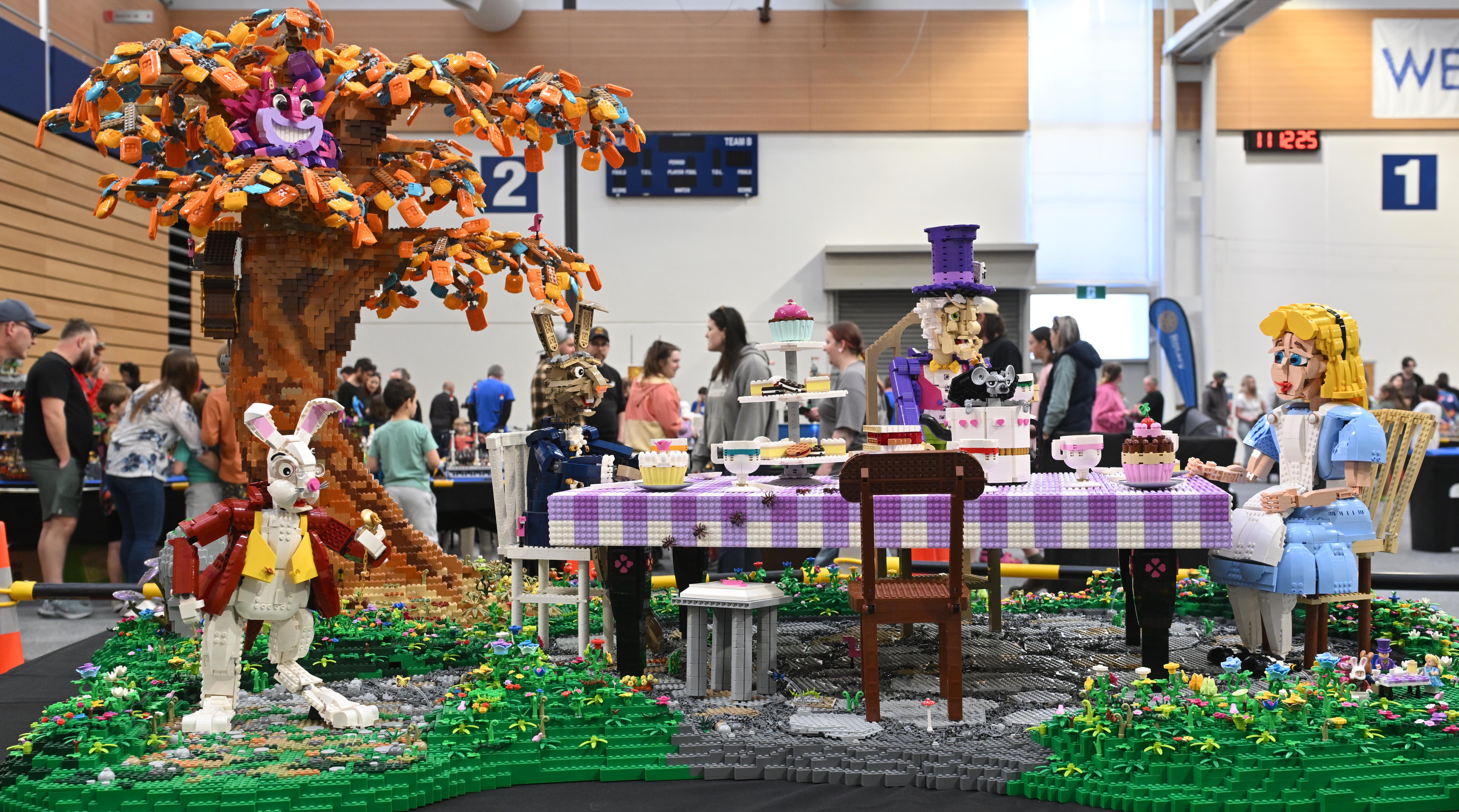 The "It's Always Tea Time" Lego sculpture, created by Centuri Chan and Wendy Graham, won Best in...