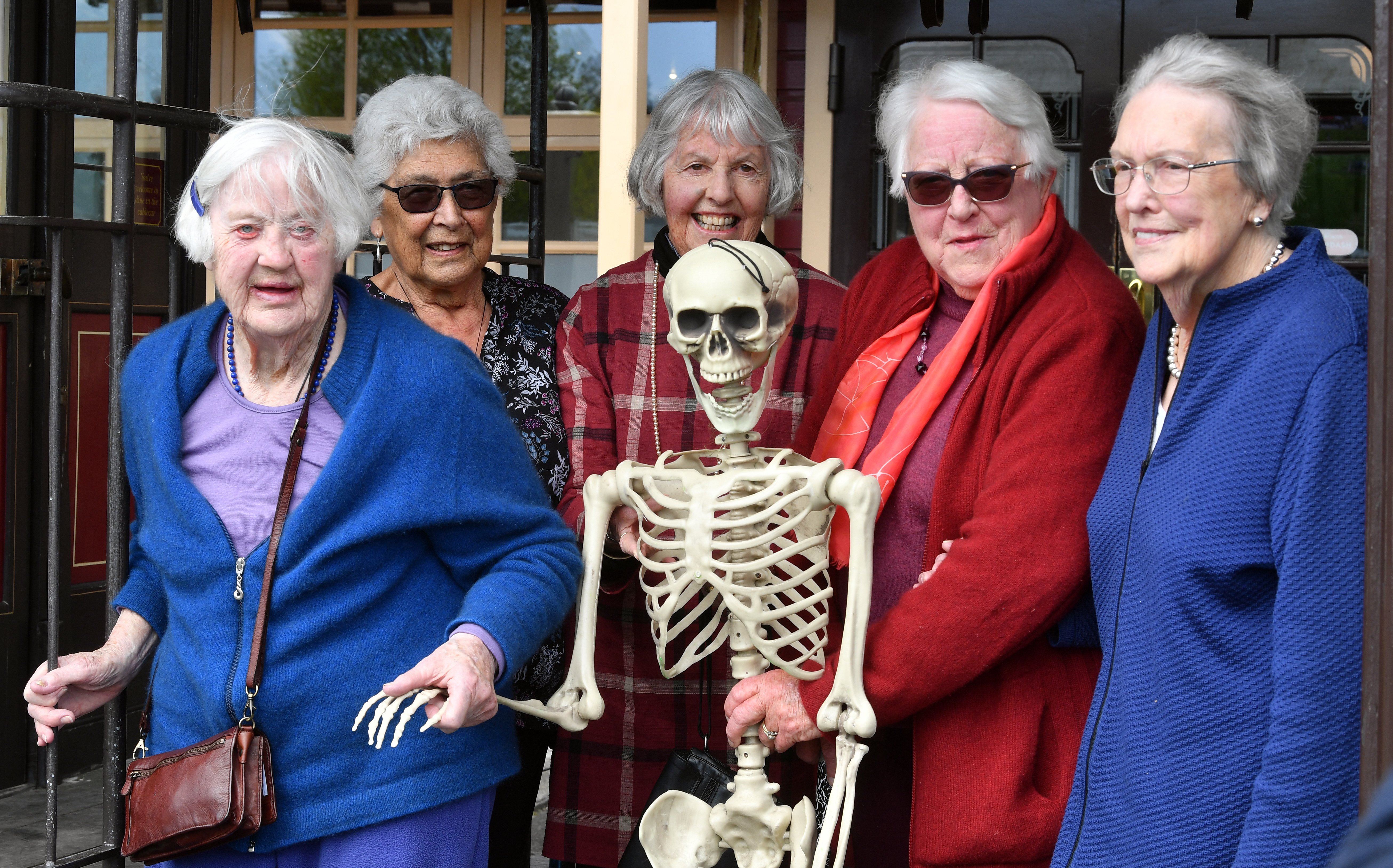 Former nurses (from left) Mary Hossack, Alna Henderson, Anne Ayson, Winsome Larkins and Vera...