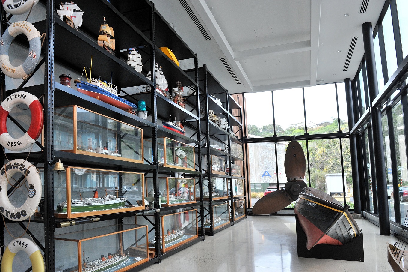 Maritime memorabilia is on display in the museum’s new extension. Photo: Linda Robertson