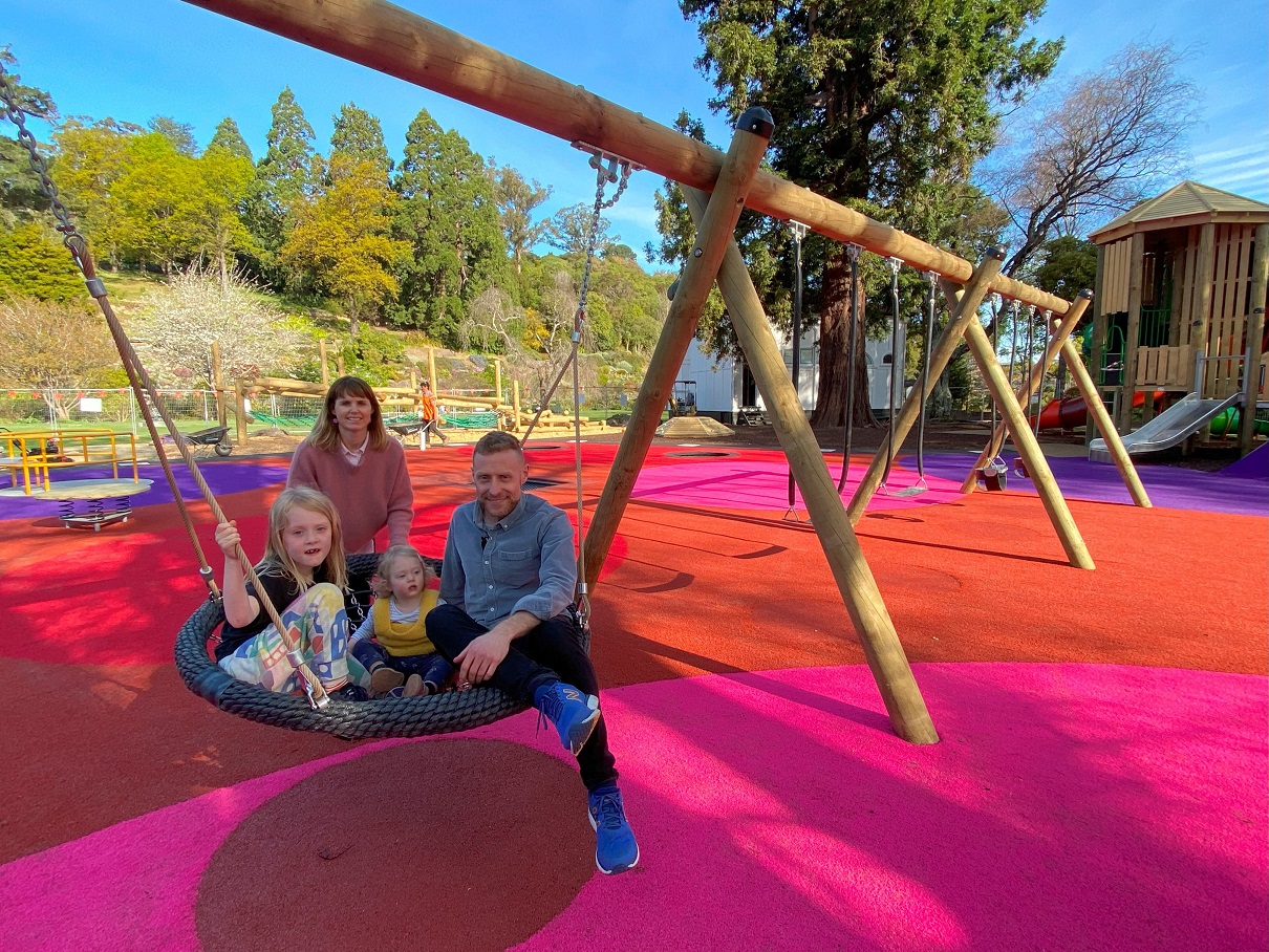 The Foley family, (from left) Frankie Foley, 6, Emily Lucas, Lulu Foley, 19 months, and Sam Foley...