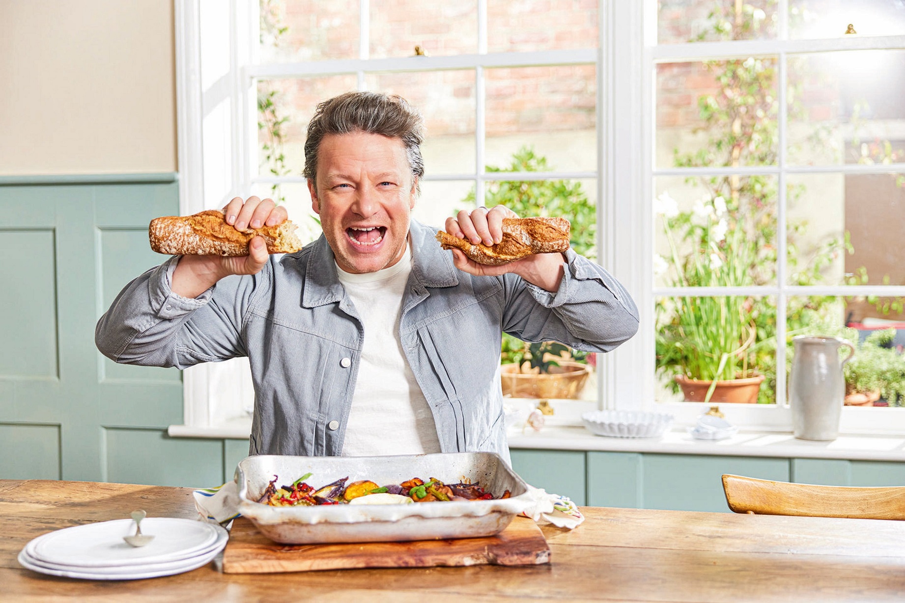 Jamie Oliver dishes up simple and nutritious meals in his latest book Simply Jamie. Photo: supplied