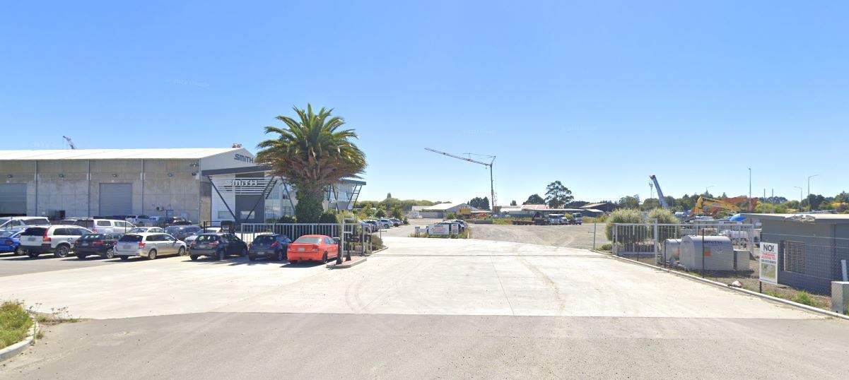 The Smith Crane and Construction yard on Johns Rd. Photo: Google