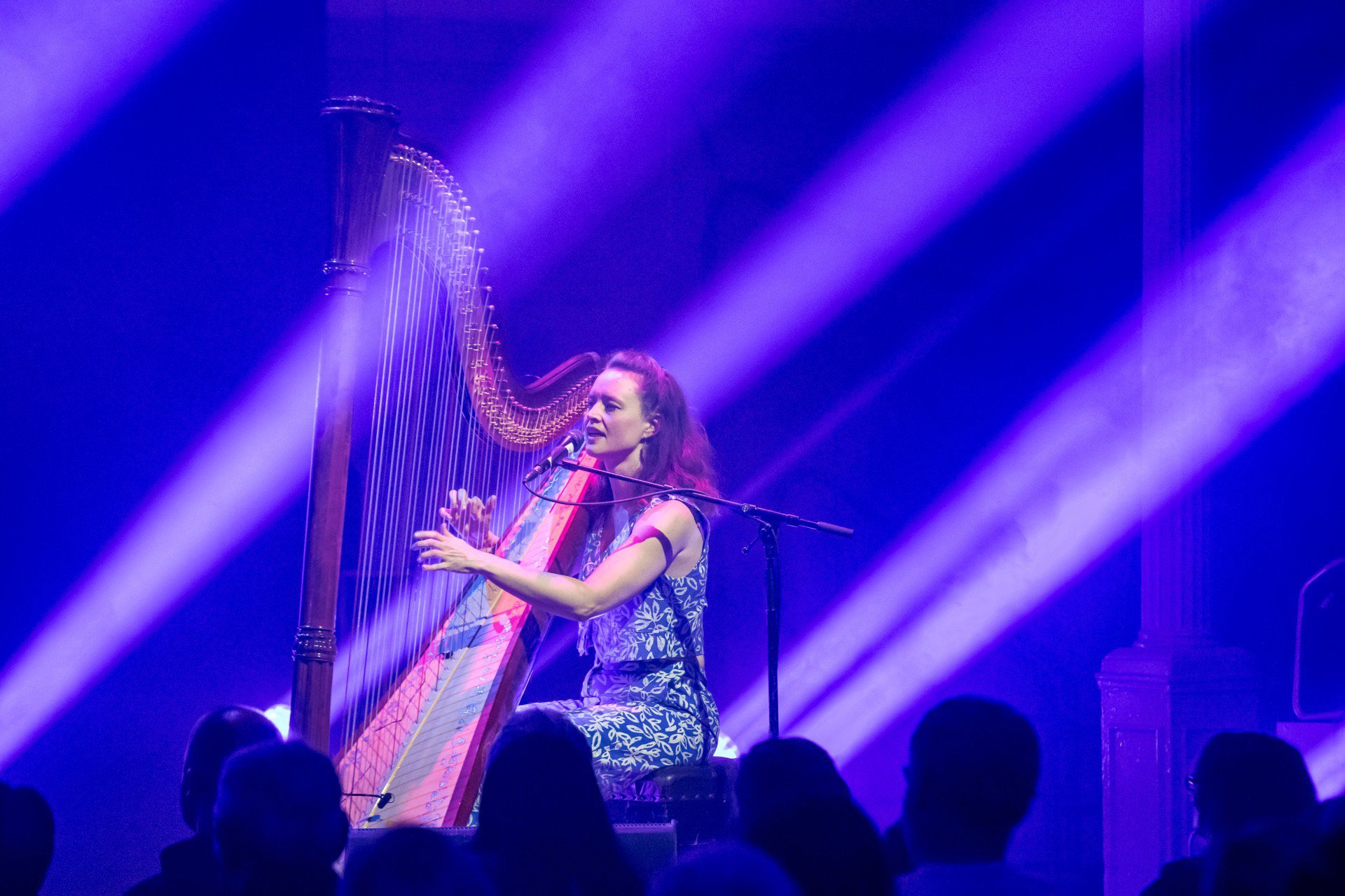 Scottish harpist Esther Swift performs from her debut album Expectations of a Lifetime at The...