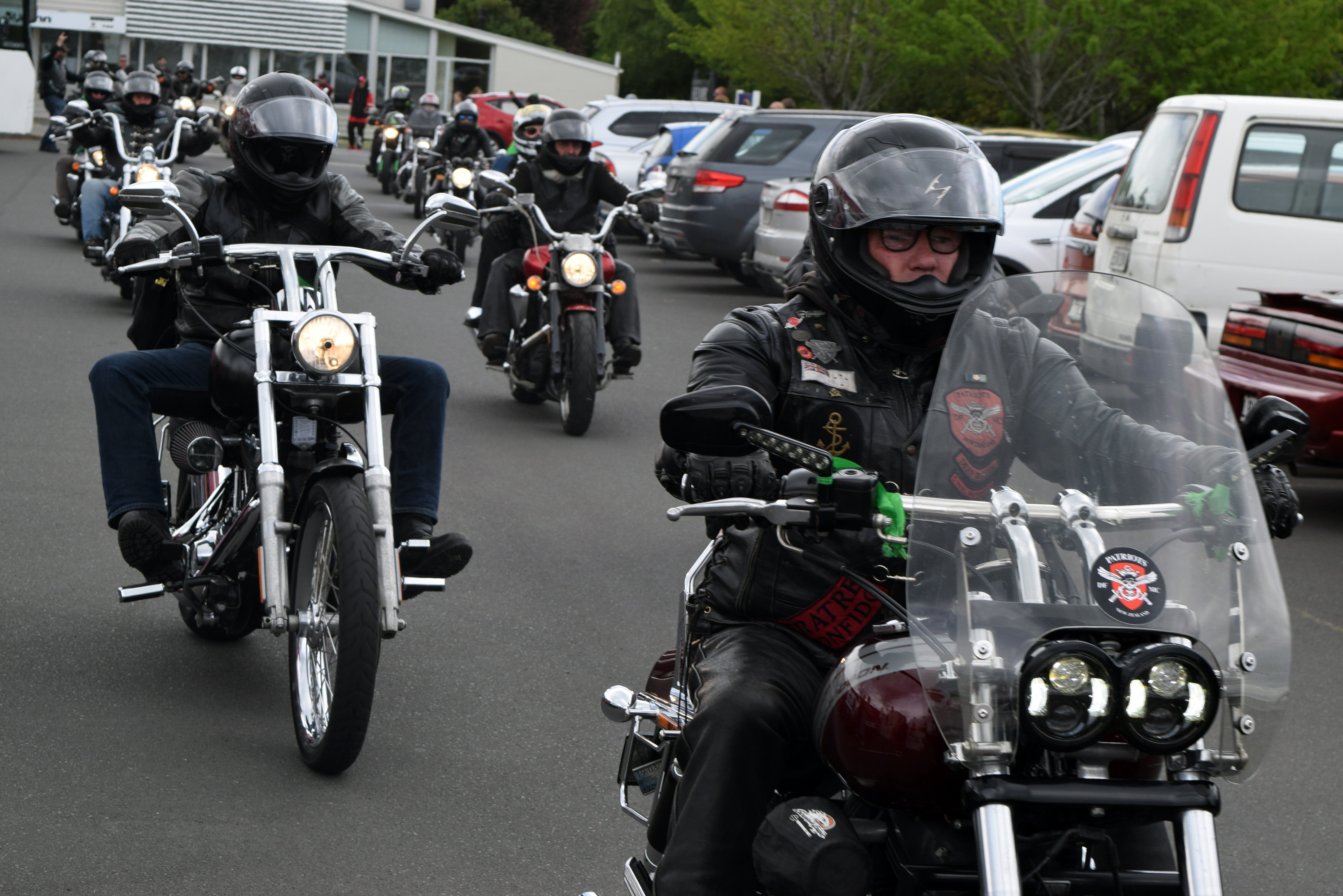 About 200 riders finish the Riders Against Teen Suicide run at the Tribal Nations Motorcycle Club...