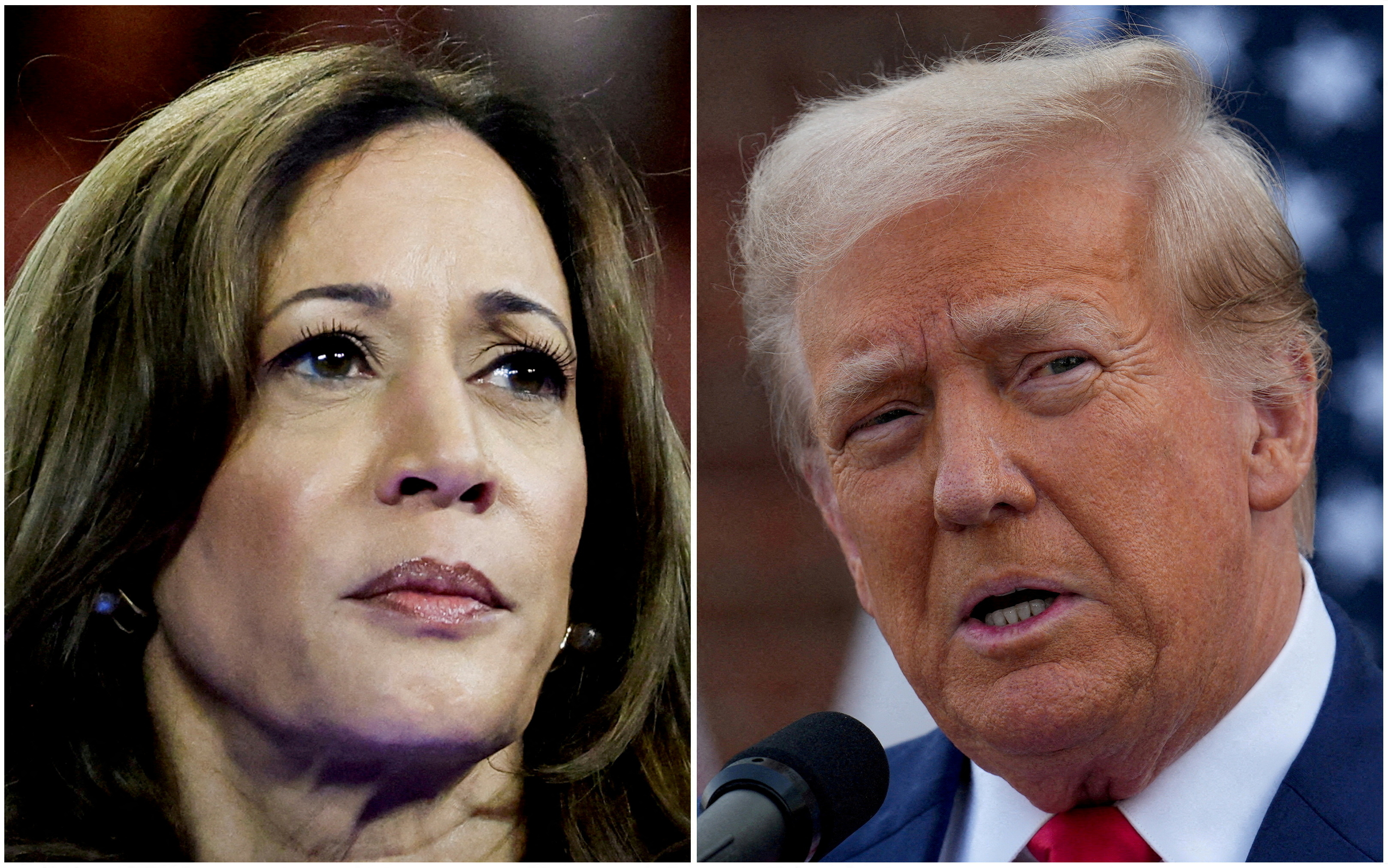 Presidential contenders Kamala Harris and Donald Trump. No matter who wins, history will be made....