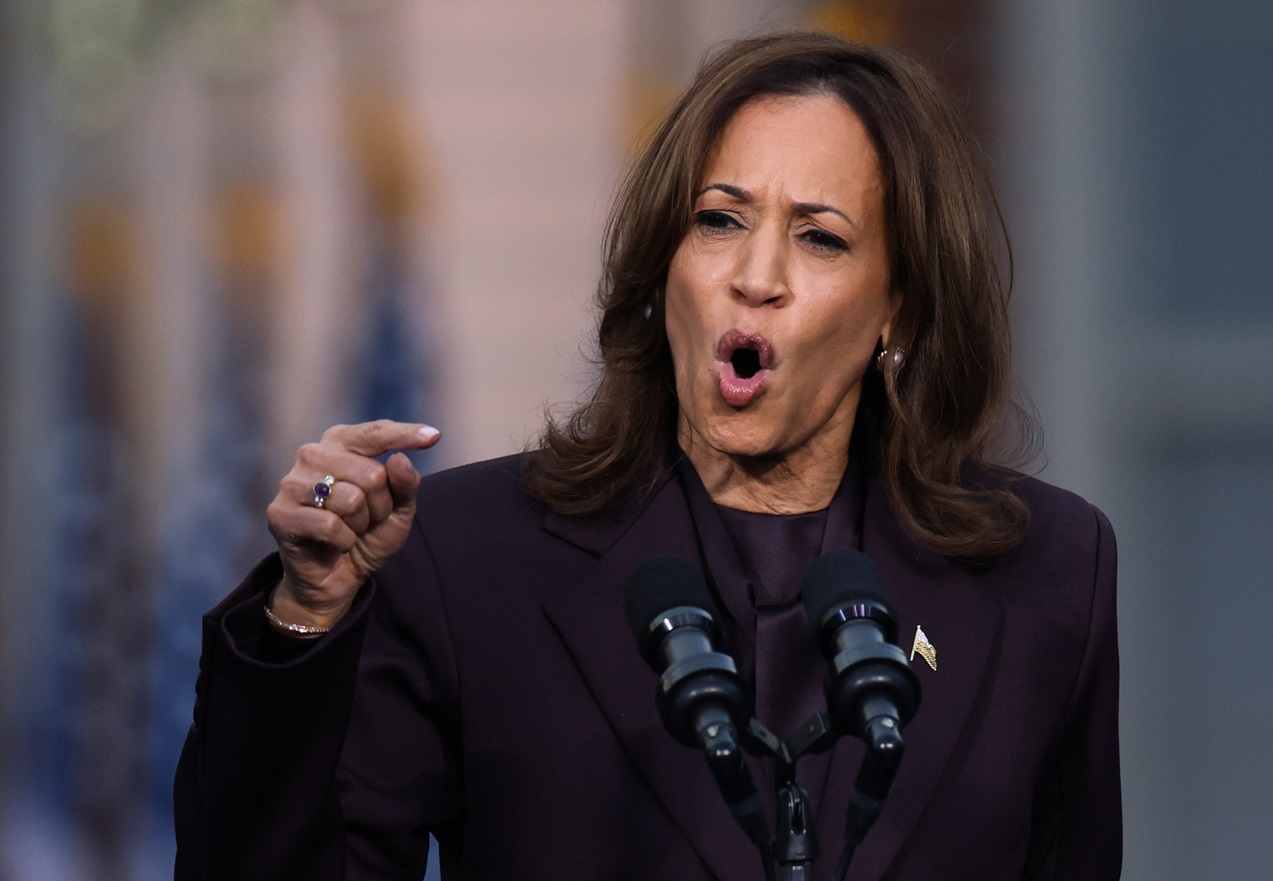 Kamala Harris gives her concession speech at Howard University in Washington. Photo: Reuters