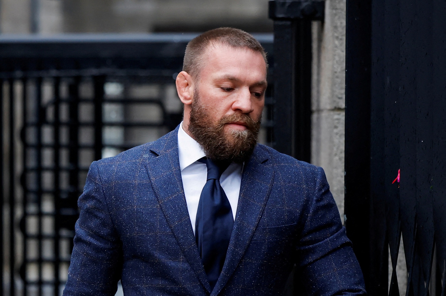 Conor McGregor arrives at court in Dublin to face allegations of sexual assault. Photo: Reuters