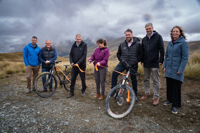 At the opening of the Nevis Valley Heartland Ride trail yesterday are (from left) Tourism Central...