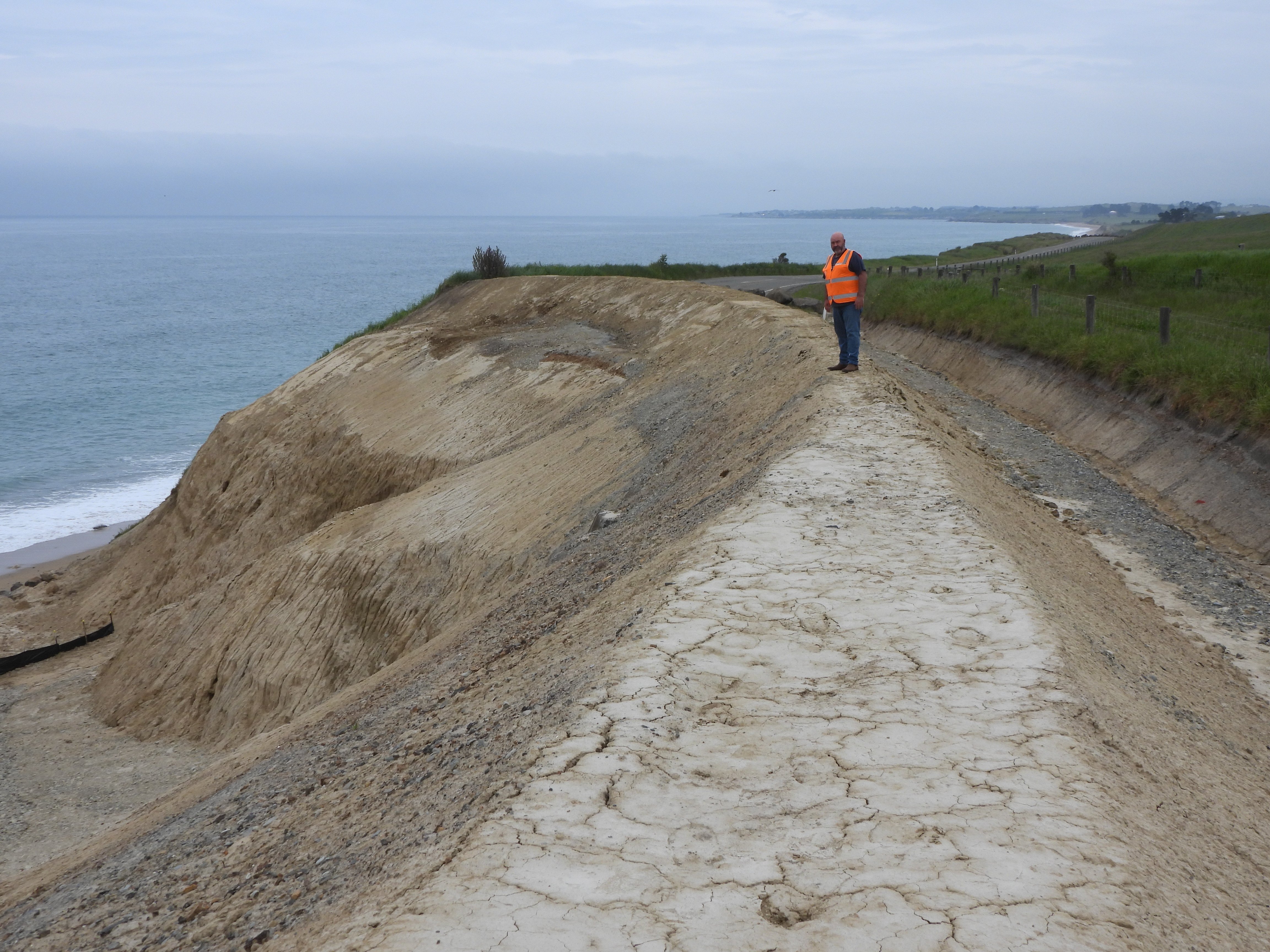 Waitaki District Council solid waste manager Steve Clark at the edge of what was an historic fly...