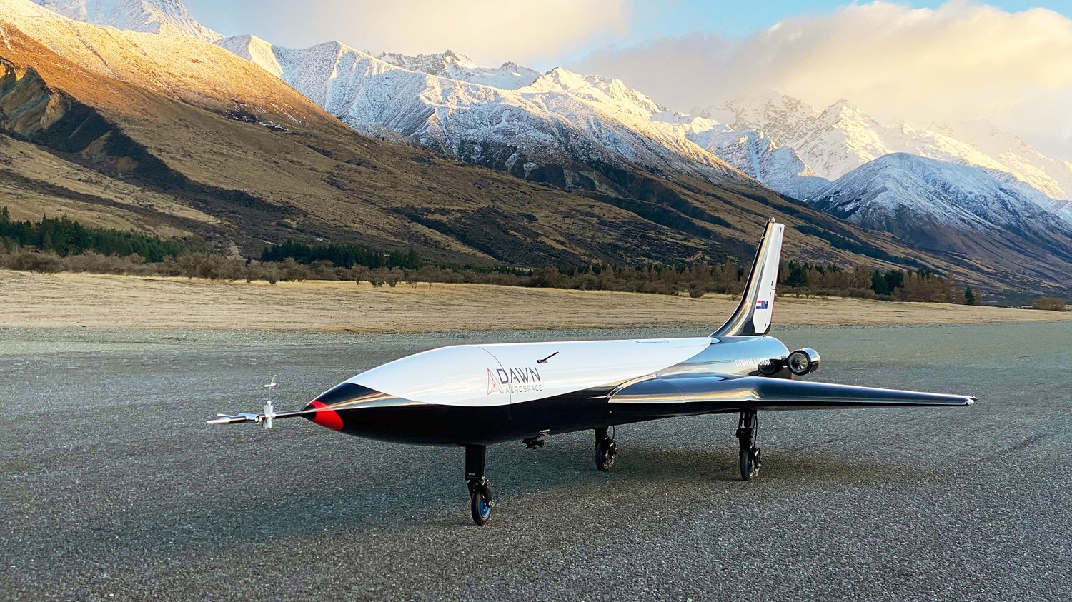 The Mk-II Aurora rocket-powered aircraft. Photos: Dawn Aerospace