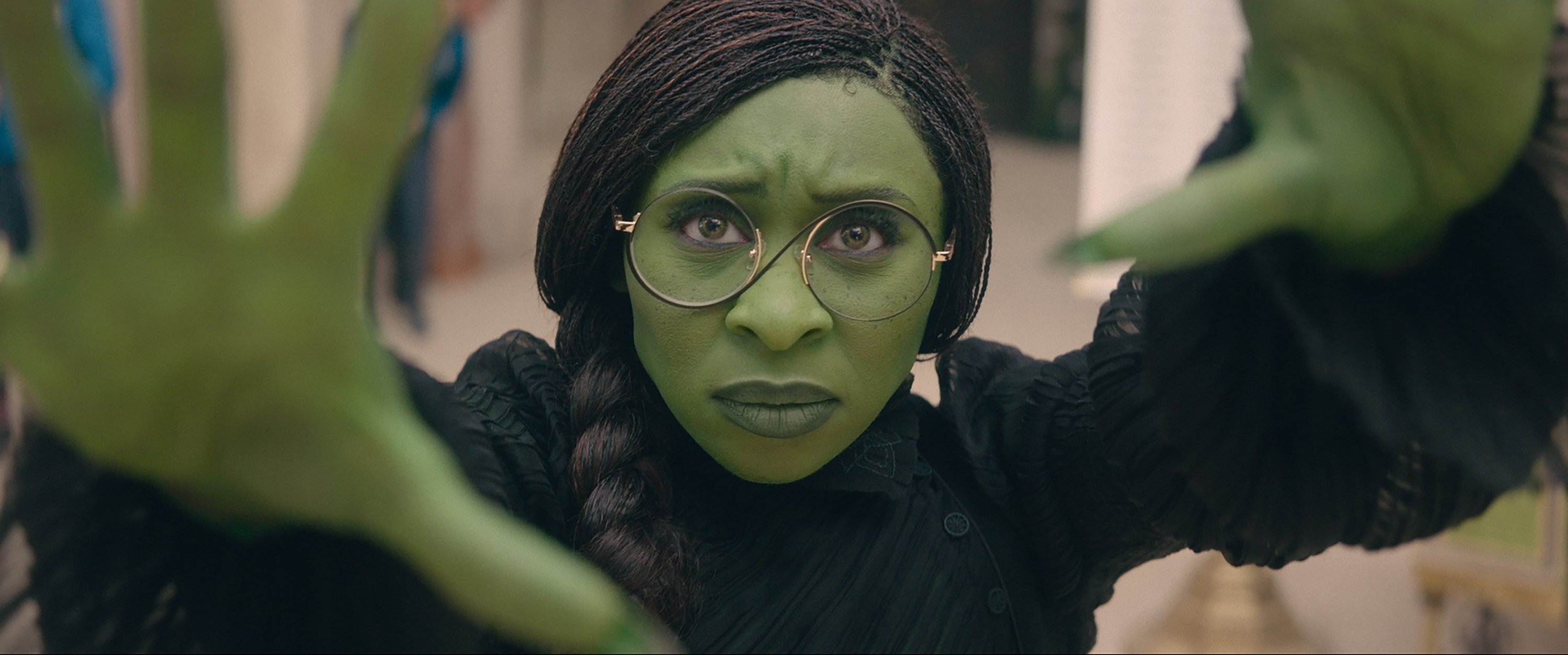 Cynthia Erivo as Elphaba in the new film version of Wicked.