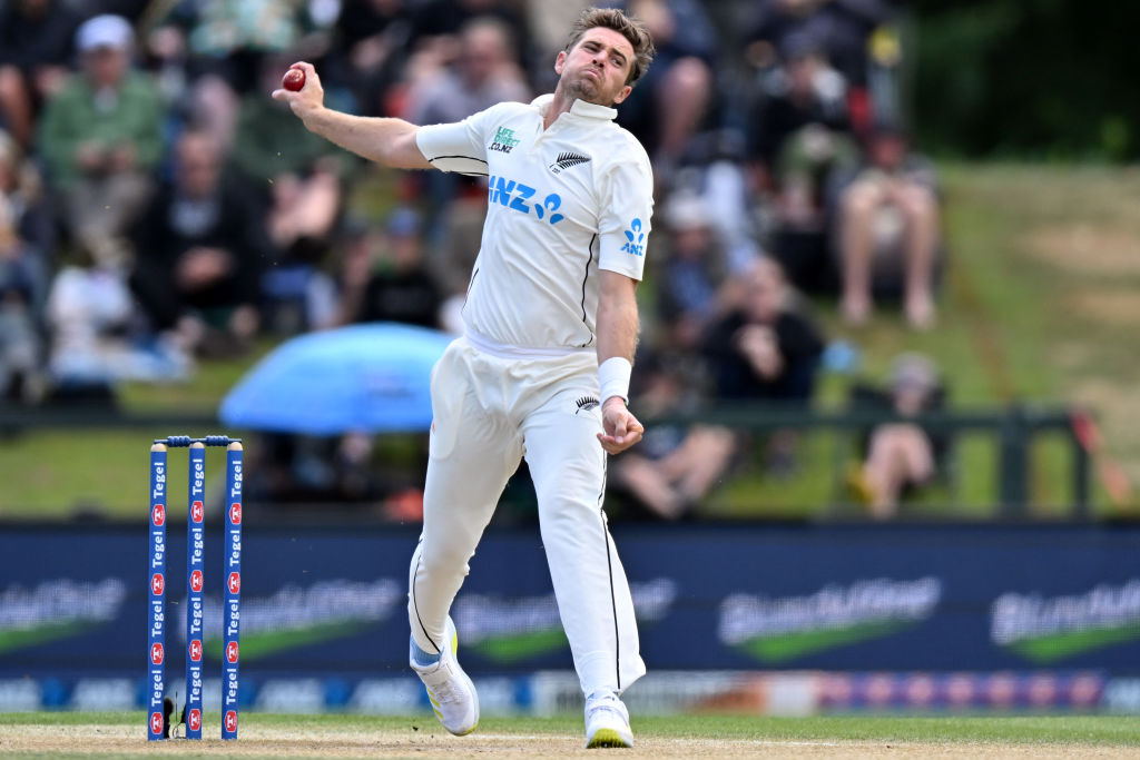 Tim Southee will play his final test series for the Black Caps starting next week. Photo: Getty...