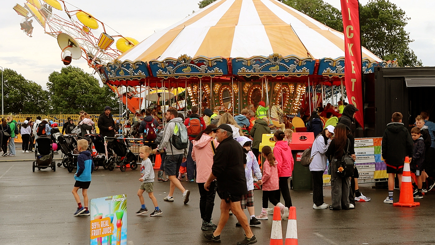 The Christchurch Show boasts twice the number of amusements and rides this year. Photo: Geoff Sloan