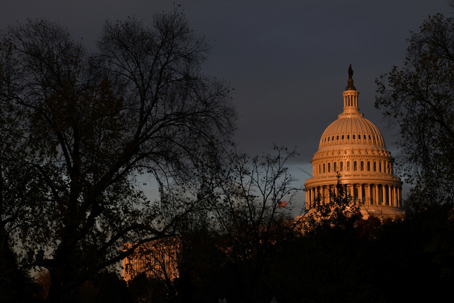 The US Capitol building in Washington at sunset. Photo: Reuters