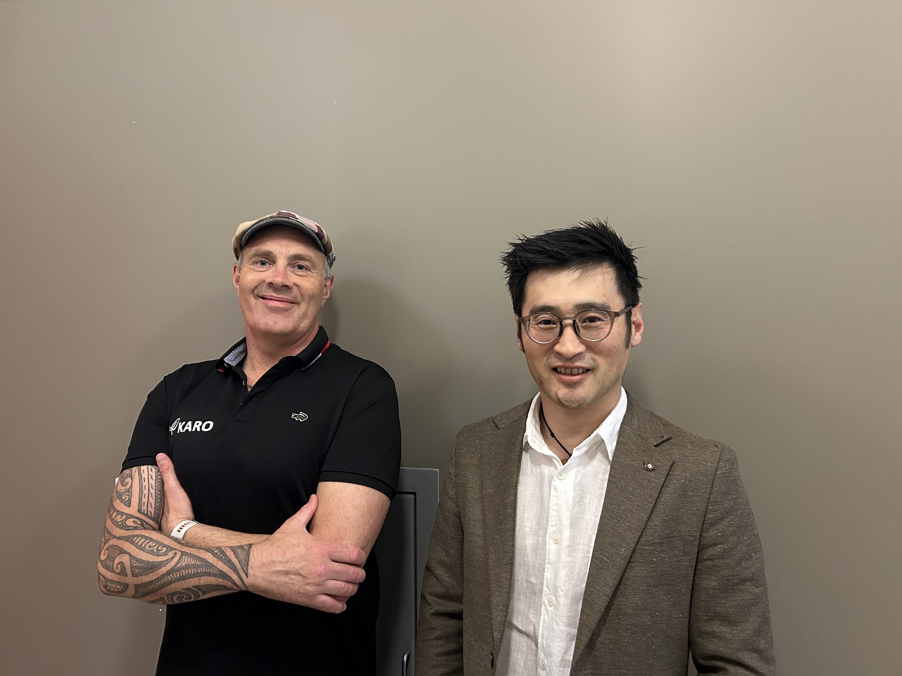 Karo Data Management product manager Kyle Forde and chief executive Kei Ishikawa. Photo: Ben Andrews