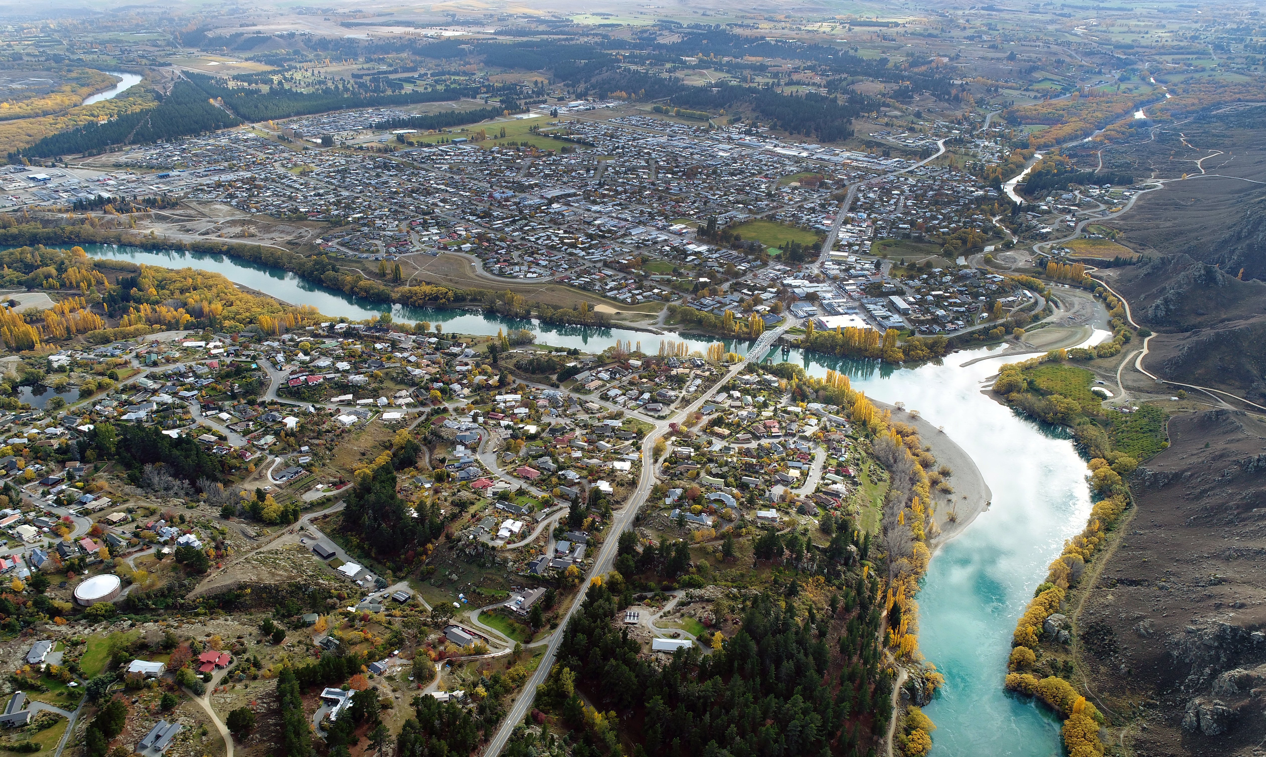 Aerial photo of Alexandra. PHOTO: ODT FILES