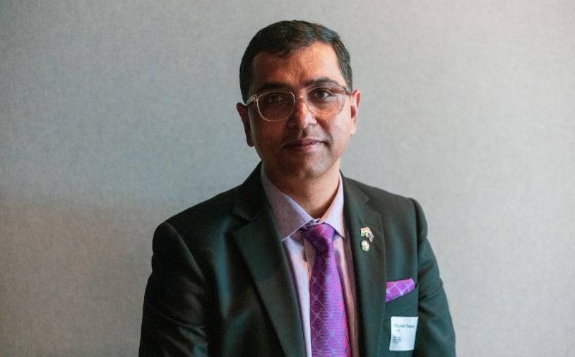 Bharat Chawla is the chair of the India New Zealand Business Council. Photo: RNZ 