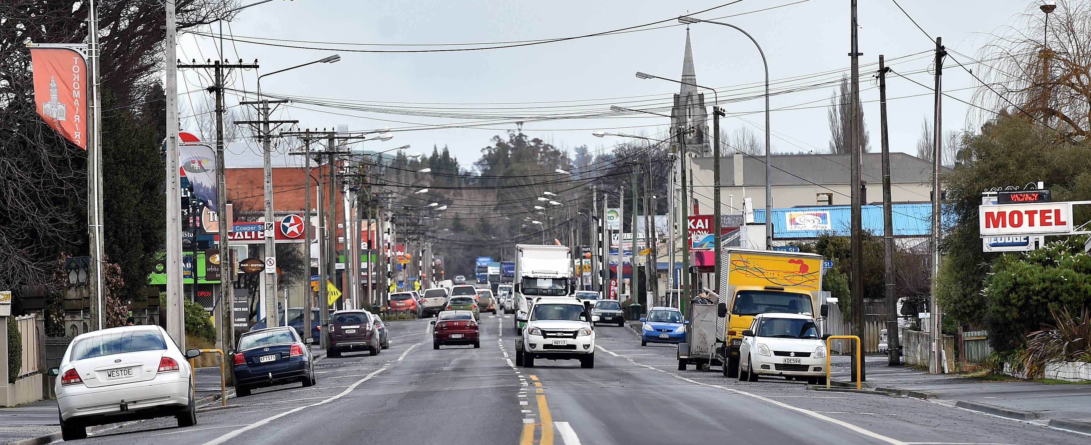 Milton's main street in August last year. PHOTO: PETER MCINTOSH