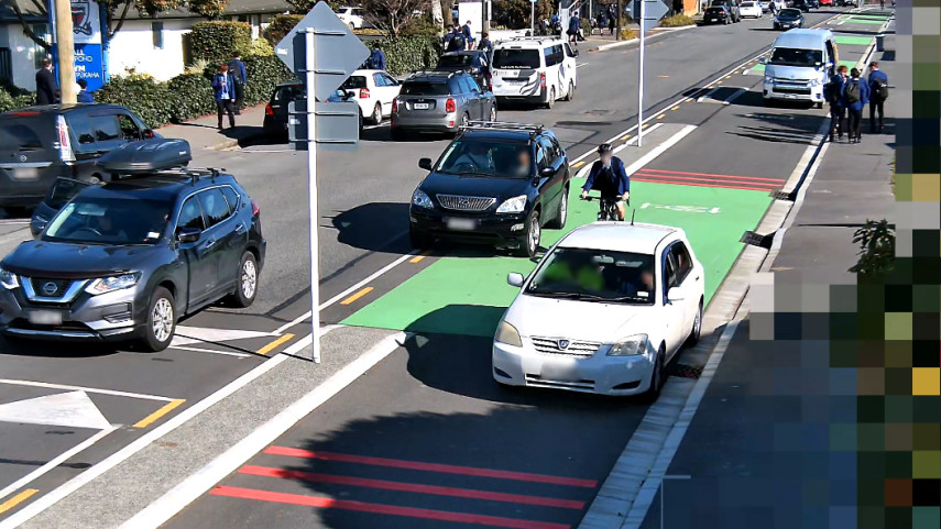 The Licence Plate Recognition camera outside St Thomas of Canterbury School spots vehicles using...