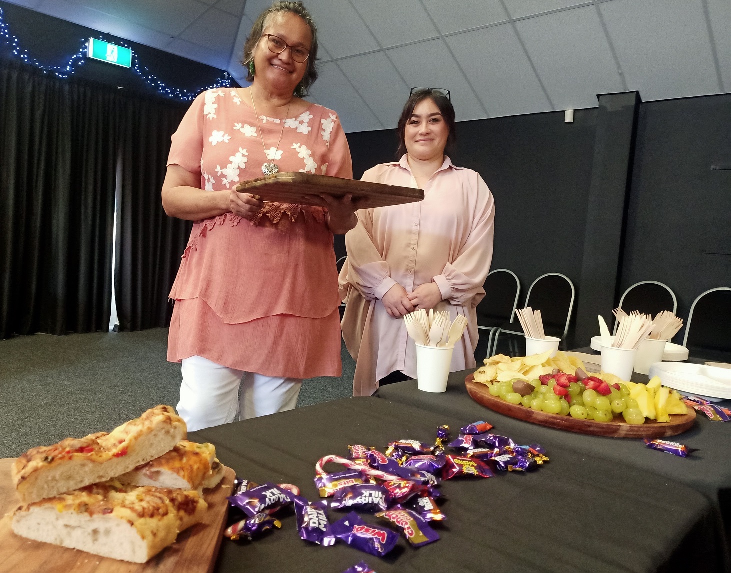 Invercargill’s Elim pastor Te Kowhai Cain (right) welcomed Tracy Karaitiana’s helping hands to...