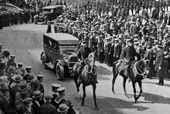 The Governor-General designate, Sir Charles Fergusson, arrives at Parliament for his swearing-in...