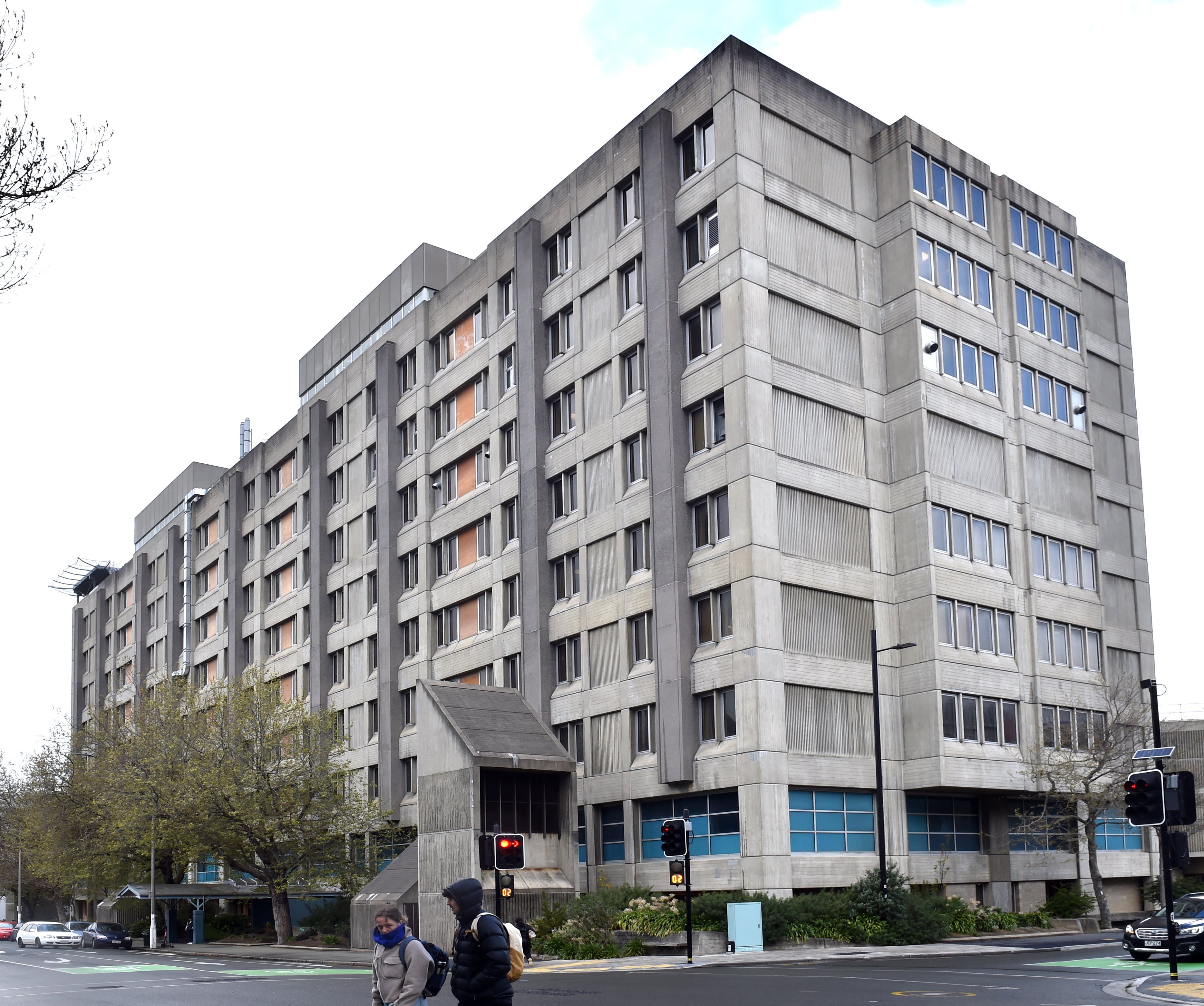 The Dunedin Hospital ward block. PHOTO: PETER MCINTOSH