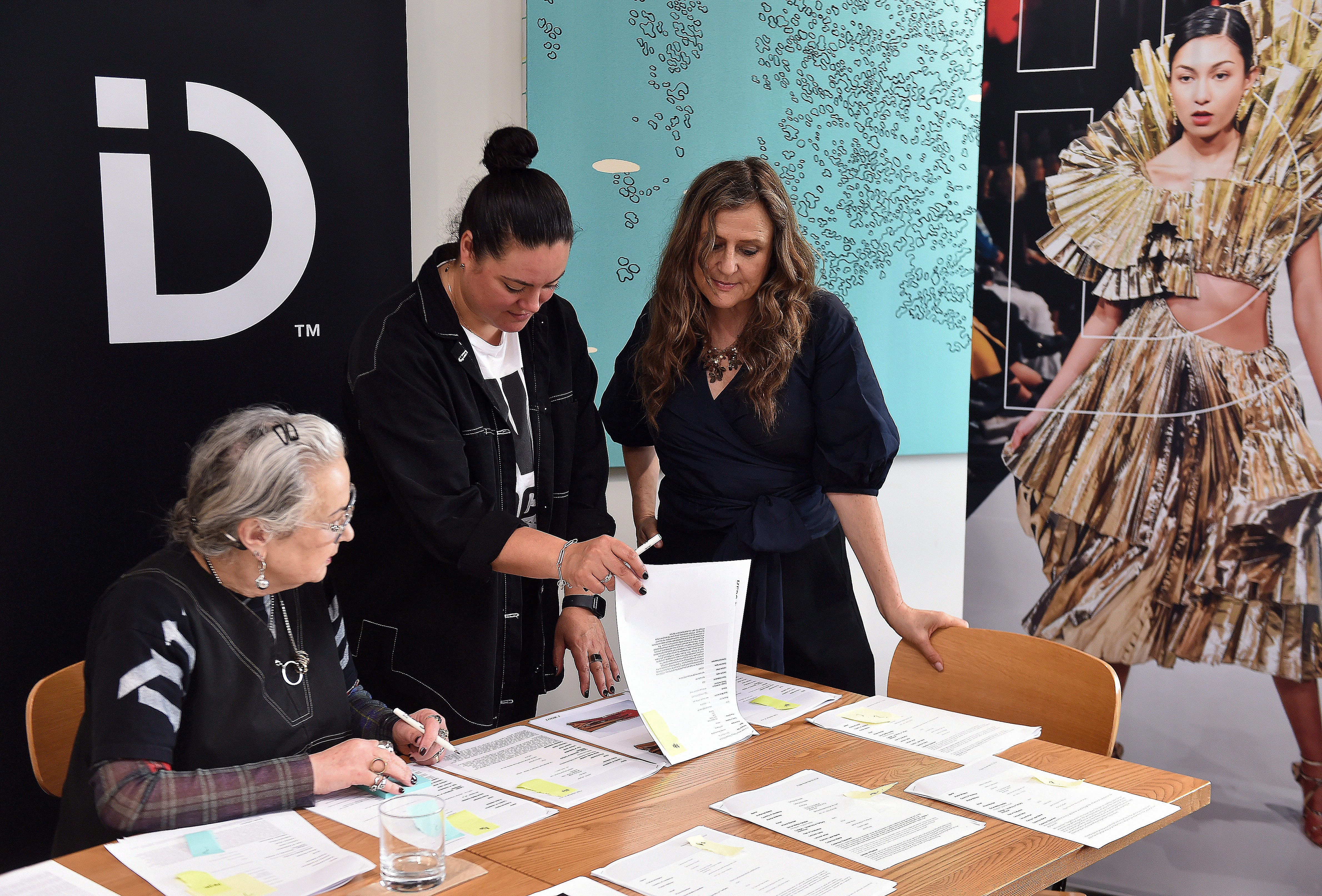 iD Dunedin Fashion Show judges (from left) Margi Robertson, Tara Viggo and Tanya Carlson work...