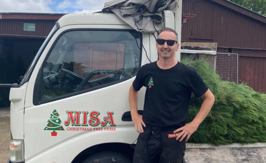 Mike Fuyala of Misa Christmas Trees. Photo: Leonard Powell / RNZ