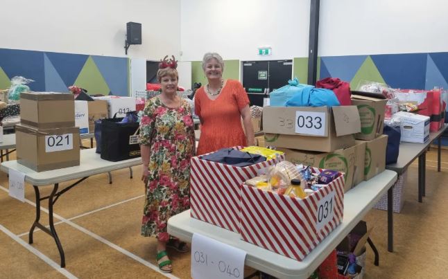 Glenda Marshall (left), Christchurch Methodist Mission administrator, with Jill Hawkey, the...