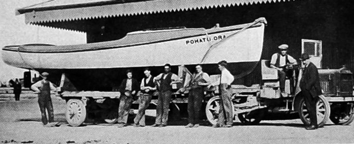 The Dunedin City Corporation’s new motor launch 'Pohatu Ora', built by James McPherson for use on...